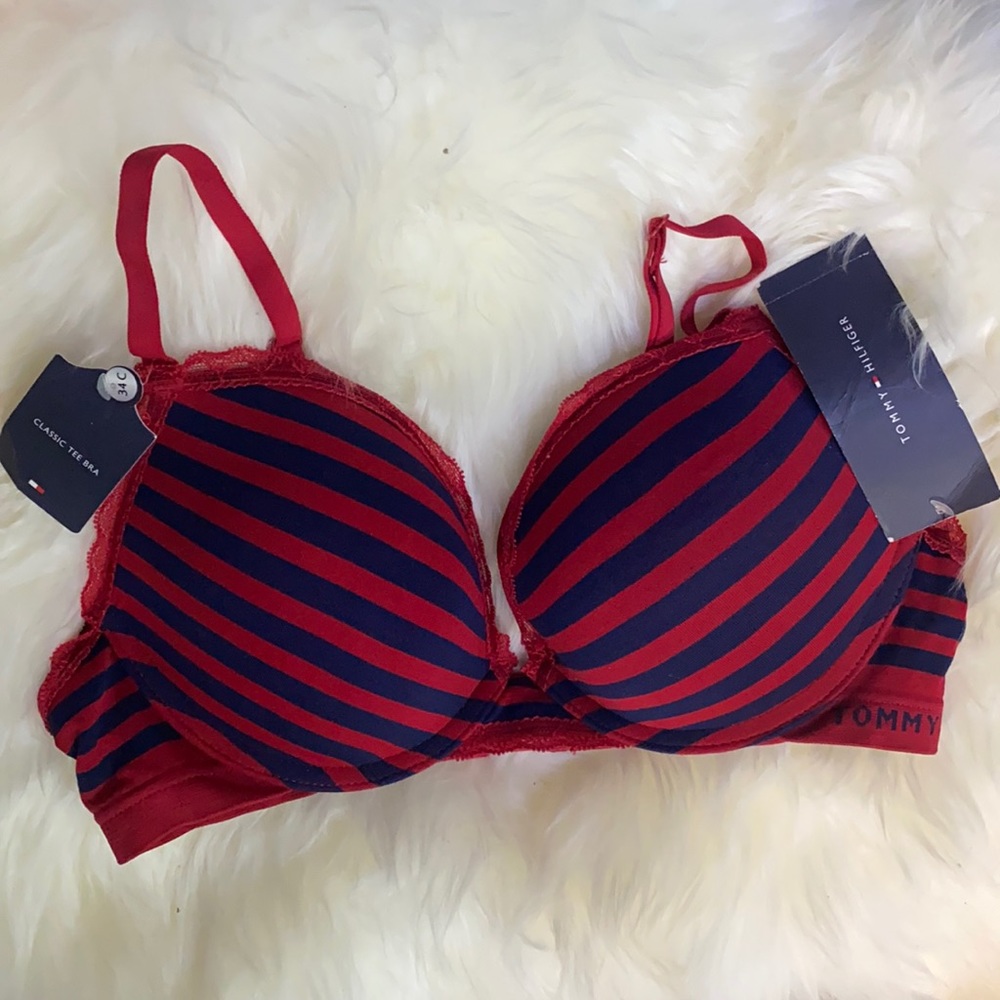 Tommy Hilfiger Stripped Push-up Bra 34C